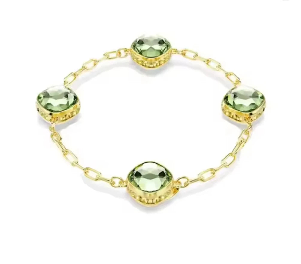 2025 New Hot Selling High-end Design Necklace Pendant Earrings Bracelet Jewelry Set Dopamine Color Scheme Simple and Generous